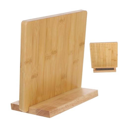 DIYEAH Wooden Crochet Blocking Board with 20 Steel Pins Square Knitting Organizer Knitting Accessories