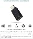 ADWITS Externer USB-3D-Stereo-Audio-Adapter mit 3,5-mm-Lautsprecherkopfhörermikrofonbuchsen, treiberfreie USB-Soundkarte für Windows Mac OS Linux PS4