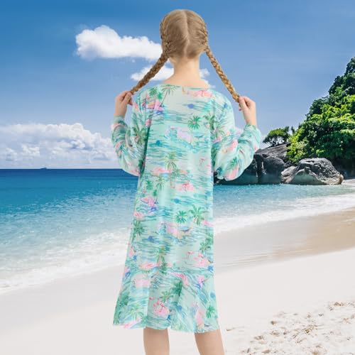 Girls Swimsuit 2 Piece Bikini Bathing Suit with Drawstring Cover Up Girls' Swimwear 9-16 Years4