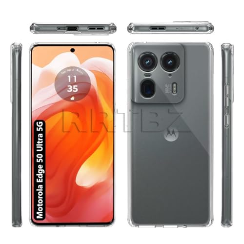 Image of Soft Silicone TPU Back Cover Compatible with Motorola Edge 50 Ultra 5G
