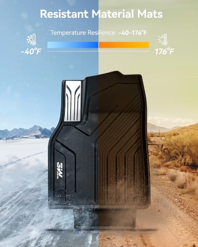 Image of 3W 10PCS Floor Mats for Tesla New Model Y 2025-2026 Only Standard | TPE All Weather Floor Liner, Trunk Mat, Seat Back Cover Protector, Cargo Liners, Model Y Accseeories(Not Premium /Performance)