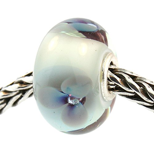 Authentic Trollbeads Glass 61379 Antique Flower