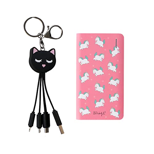 Chargeur Universel 3 en 1 Cat + Powerbank 6 000 mAh Licorne