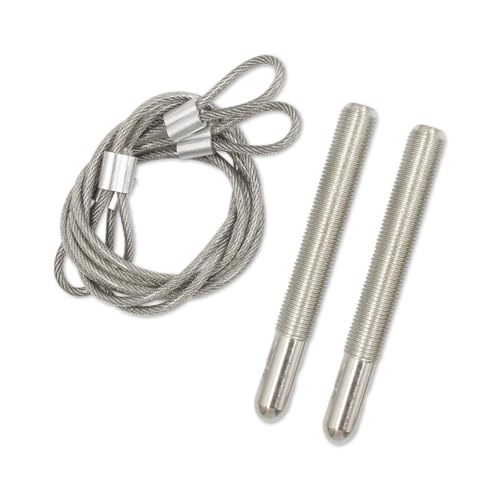 Gxencks Universal Stainless Steel Car Hood Pins Kit for RV, SUV, Truck Hood Latch Pin Kit Racing Automotive Engine Locks Bonnet Locking Hood Kit Black&Silver (Silver)