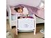 Smoby-Cuna Colecho 2-en-1 Baby Nurse para muñecos bebé 220355, Color Morado