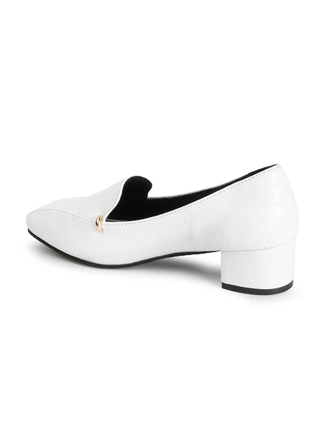 Carlton London Scarpe da donna eleganti con tacco a blocco, punta quadrata per feste, ufficio e uso quotidiano
