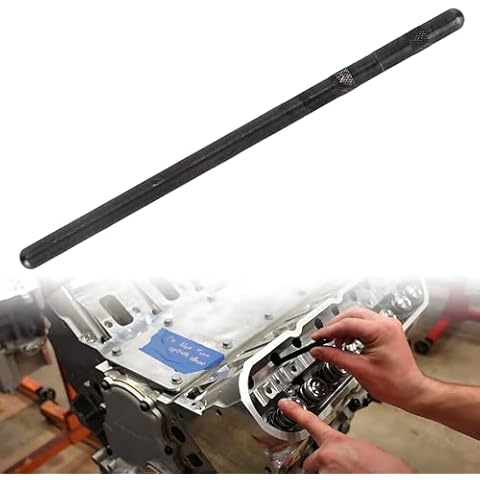 Acouto Pushrod Length Checker 6.8-7.8 inches Push Rod Length Checking Tool Pushrod Measuring Tool Pinion Depth Checker 7702-1 Iron Black Adjustable Range Cover