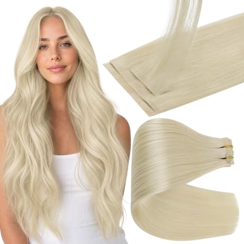 Image of Full Shine Seamless Clip in Hair Extensions, Blonde, 18 Inch 130g 6Pcs