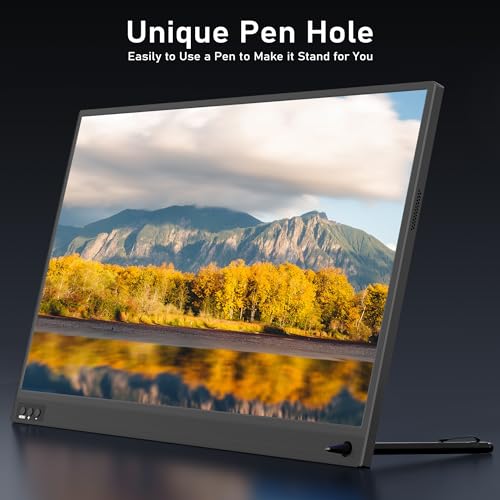 Image of ZSCMALLS Portable Monitor, 15.6 inch 1080P FHD Laptop Monitor USB-C HDMI Computer Display IPS Second Screen, Laptop Extended Screen for PC Phone Mac Xbox PS4 /5 Switch