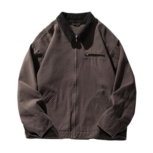 American Workwear Jacket for Men and Women, Autumn Vintage Corduroy Jacket