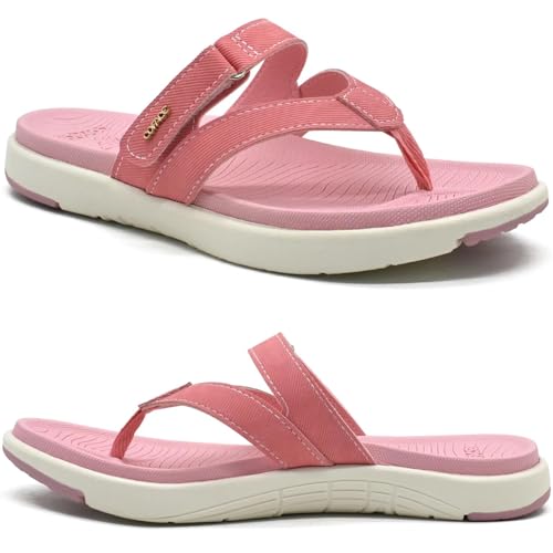 Sandalias Chanclas Para Mujer D.Franklin - Estilo Verano, Suela EVA Cómoda, Tira En El Dedo, Color Plateado