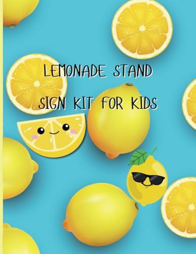 Lemonade Stand Sign Kit For Kids