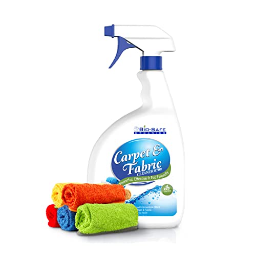 Bio-Safe Organics Carpet & Fabric Cleaner 0700-24 fl. oz All Natural Organic Everyday Household Carpet & Fabric Cleaner Powerful, Fast Acting, Stain Remover, Pet Friendly, Patented Patented Solution