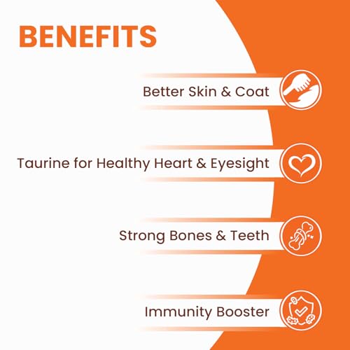 Image of LICKICIOUS Cat Super Food Topper 70g | Powdered Cat Dry Food Supplement | with Taurine, Fish Oil, Chicken, Spirulina & Flaxseeds | Shiny Coat, Healthy Heart, Eyesight, Immunity, Teeth, Strong Bones