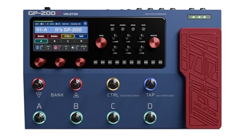Image of VALETON GP-200X Multi-Effects Processor Pedal Expression, FX Loop, MIDI, Electric, Bass, Accoustic Guitar Amp Modeling, IR Cab Simulation, Stereo, USB Interface with Tonebird Bag, Cable, Picks Bundle