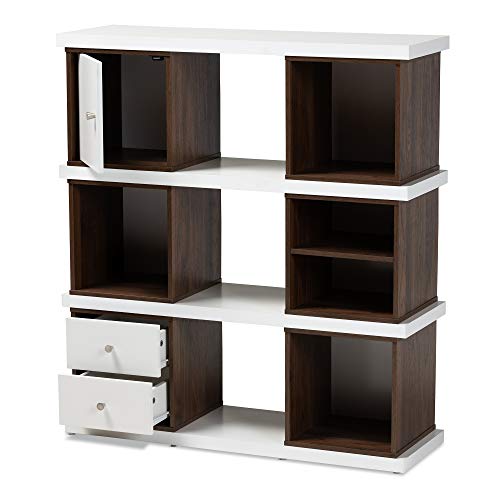 Baxton Studio Two-Tone Modern Bookcase #TOP25