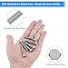 CLAHJQX 1/4-20 x 1-1/2 Inch Hex Head Screws Bolts (30 Pieces) - Stainless Steel 304 Machine Screws with Magnetic Nut Driver, UNC Coarse Thread for Industrial Repair & Furniture