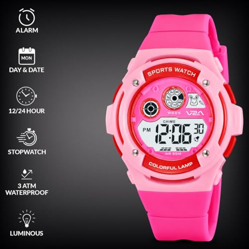 Image of V2A NOVA-X 2930 Digital Watch for Boys | Colour Pop Sports Design | Active Everyday Watch for Kids with Digital Display, Backlight & 50M Water Resistance