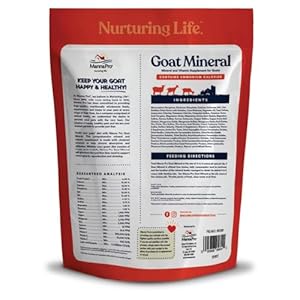 Manna Pro Goat Mineral Supplement - Made with Vitamins & Minerals to Support Growth & Development - Contains Ammonium Chloride - Microbial Blend for Digestion - 8 lbs Manna Pro Goat Mineral Supplement Made with Vitamins Minerals to Support Growth Development Contains Ammonium Chloride Microbial Blend for Digestion 8 lbs