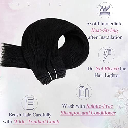 Hetto, Extension di capelli umani 100%, capelli