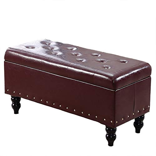 Tabouret de rangement avec boîte coffre et banc de lit multifonction