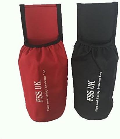2 X FIRE EXTINGUISHER HOLDER. NO SCREWS NO BRACKETS. UNIVERSAL CAR TAXI VAN FIRE EXTINGUISHER HOLDER POUCH (Holders Only)