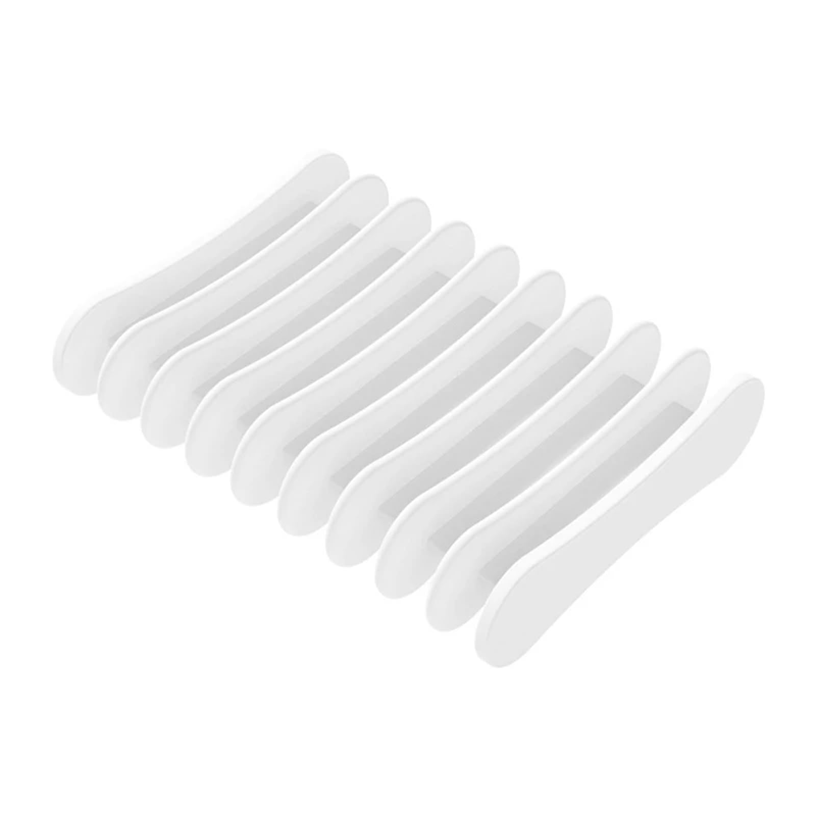 Jabonera Antideslizante, Paquete de 3 jaboneras autodrenantes Silicona, Soporte Compacto, Multicolor(White)