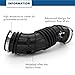 Air Intake Hose Compatible with 2008-2012 Honda Accord 2.4L EX EX-L LX LX-S Submodel 2012-2015 Honda Crosstour 2.4L - Intake Filter Tube Replaces # 17228R42A00 696-053 - Air Intake Duct Tube Boot