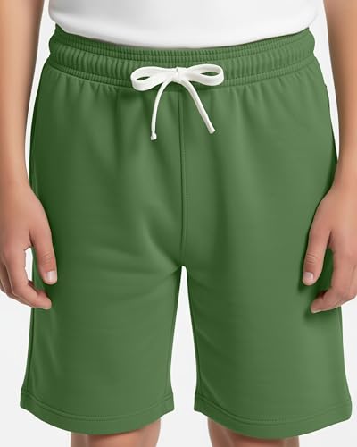 Real Essentials 3 Pack: Boys Fleece Lounge Shorts – Soft Pull-On Gym, School, Sleep & Active Sports Shorts for Kids2