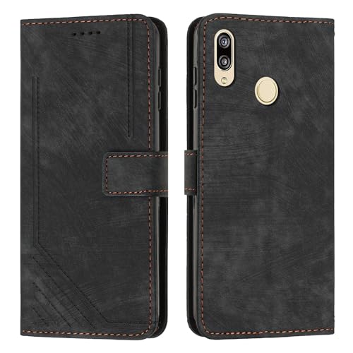 Housse Huawei P20 Lite étui portefeuille noir idéal pour vos déplacements et voyages