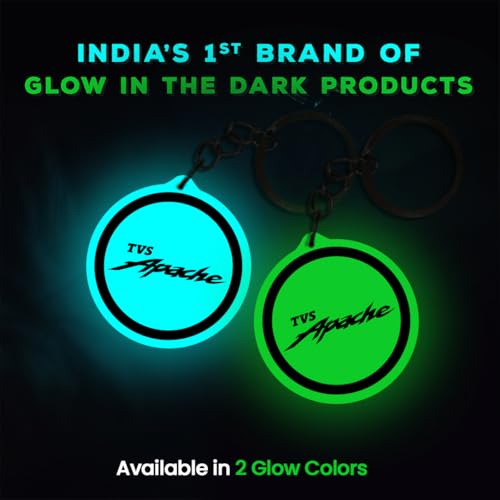 Image of Mi Glow Store Glow in Dark Keychain for Bike Men | Gift for Man | Bike Accessories | Charges in Light Glows in Dark | Key chain for Bike
