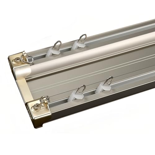 Rail de plafond double en aluminium pour aménagement de camping-car et séparation de salle de bain