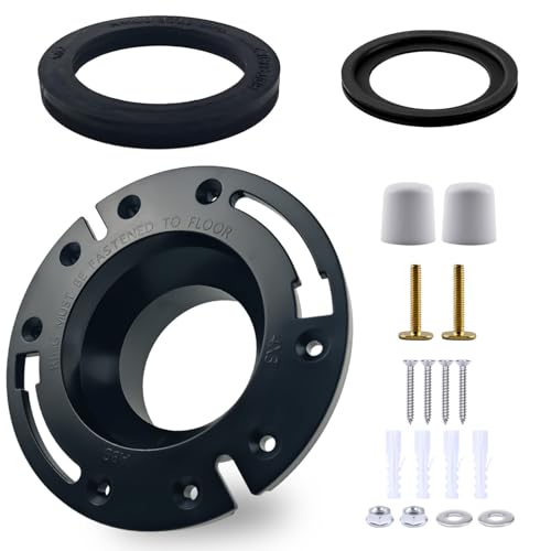 Image of RV Toilet Seal with 3 Inch Socket Floor Flange Kit RV Toilet Replacement for Dometic 310 RV Toilet, Fits 300 /320 RV Toilets Replaces 385345892, 385311658, 385311652 (Toilet Flange Kit)