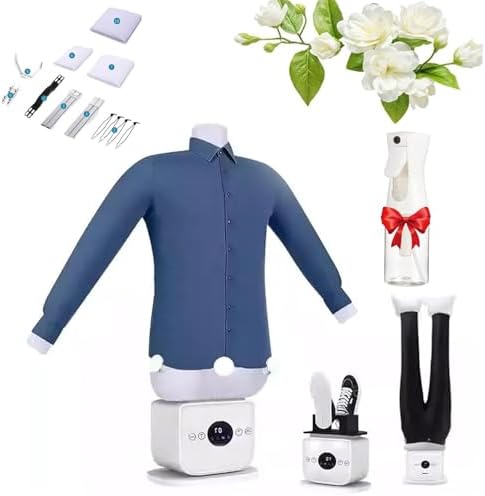 Automatic Ironing Machine - Portable Steam Iron with Hot Air Dryer, 5-10 Min Quick Dry, 360° No Blind Spots, Ideal for Shirts, Pants, Shoes & Skirts - Upgraded Design