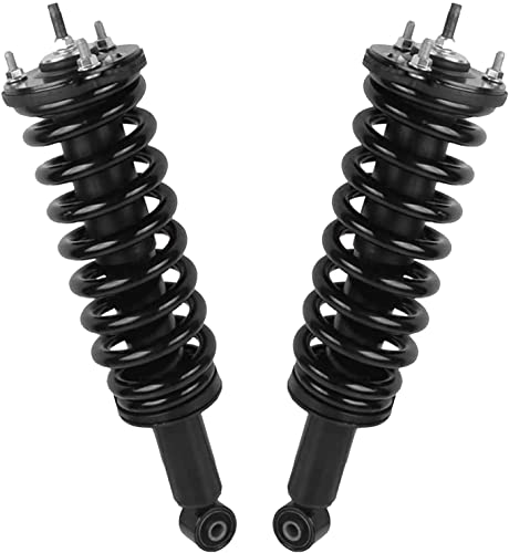 Image of Detroit Axle - 4WD Front 8pc Struts Shocks Kit for 2003-2006 Toyota Tundra 2004 2005, Struts w /Coil Spring Outer Inner Tie Rod Ends Rear Shock Absorbers Replacement Suspension