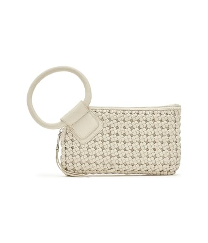 Image of HOBO Sable Leather Wristlet Clutch with Circular Handle, Zippered Closure, Credit Card Organizer, & Interior Zip Pocket