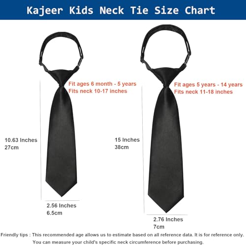 THE BOW TIE HOUSE Adjustable Satin Neck Tie for Kids | Party Wear Necktie for Boys, Toddler & Youth | Perfect for Weddings, Graduations, School Uniforms, and Party Wear | Red - 2-6 Years - Image 5 thumbnail
