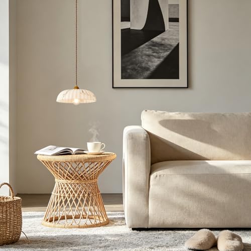 Suspension Wabi Sabi haut de gamme en résine fine de 30 cm pour décoration intérieure moderne