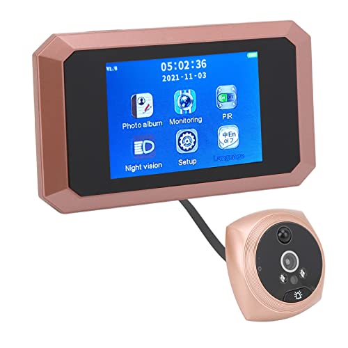 Cámara de video de mirilla inteligente y visor digital de timbre HD multilenguaje 2