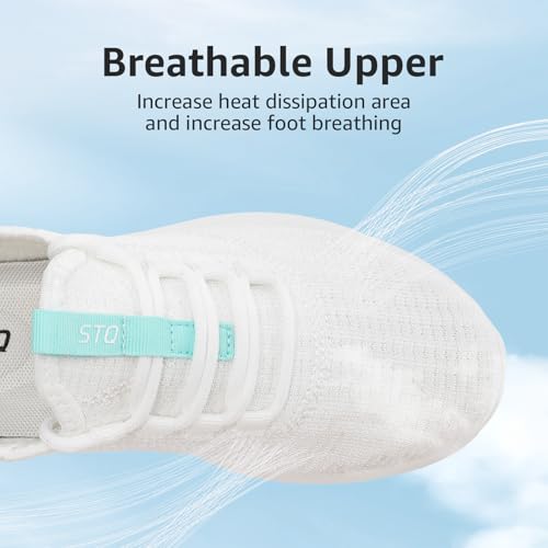 Image of STQ Womens Slip On Sneakers Tennis Walking Orthopedic Shoes Breathable Athletic Gym Workout Cross Training Sneakers