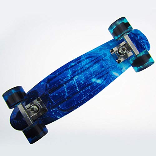Mhjmijb Mini Cruiser Skateboard 22inch,27inch,Complete Skateboard for Adult Kids Beginners Girls Boys