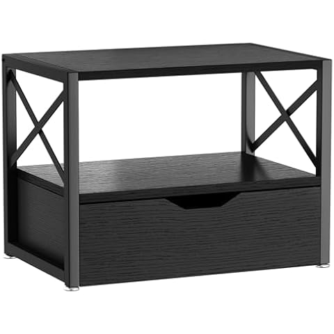 IBUYKE 2 Tier Printer Stand with Drawer Cover
