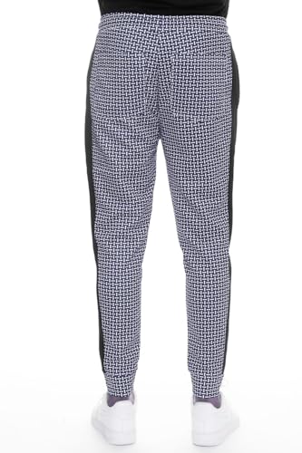 Mens Hip Hop Premium Slim Fit Color Block Side Stripe Athletic Jogger Bottom Track Pants3