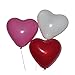 Produktbild Pixnor 50 Herz Luftballons freie Farbwahl mit Helium Ballon Gas Hochzeit Valentinstag