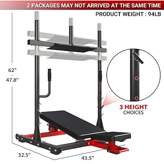 GMWD Vertical Leg Press Machine, Leg Strength Training Machine with Linear Bearing, Lower Body Special Machine Home Gym