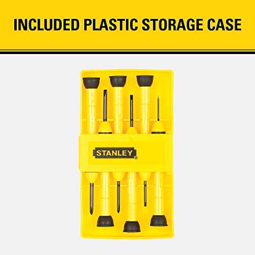 Stanley Screwdriver Set, Precision, 6-Piece (66-052) , Yellow #TOP5
