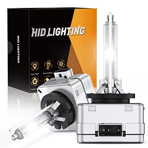 Image of GOOACC D3S HID headlight bulbs,6000k Diamond White,High low beam,Xenon replacement bulbs-2pcs