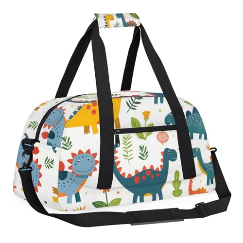 Cute Animals Gym bag Colorful Dinosaurs Gym bag for travelling fitness sports and more3