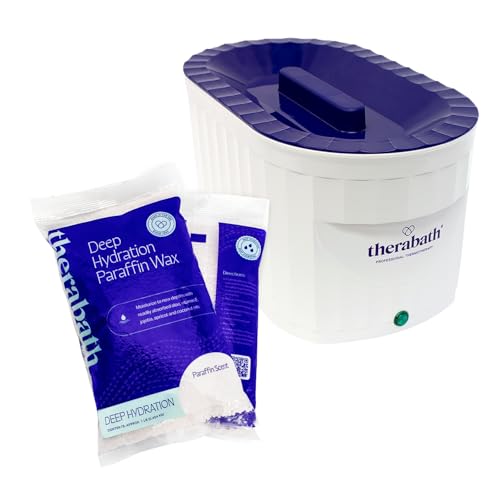 Therabath Professional Thermotherapy TB6 Paraffin Wax Bath with Deep Hydration Paraffin Wax Refills - Helps Relieve Muscle Stiffness - Heat Therapy - Made in USA - 6 lb. Free & Clear