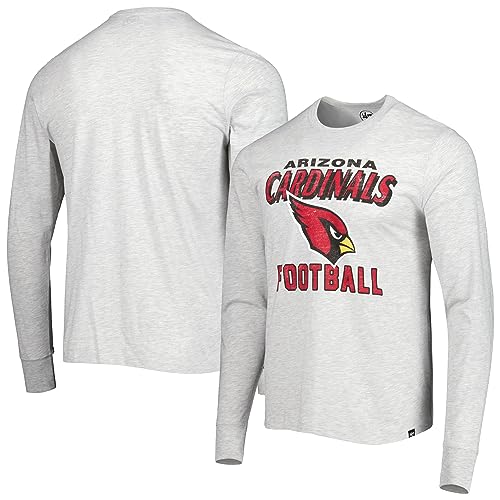 47 Men's Heathered Gray Arizona Cardinals Dozer Franklin Long Sleeve T-Shirt